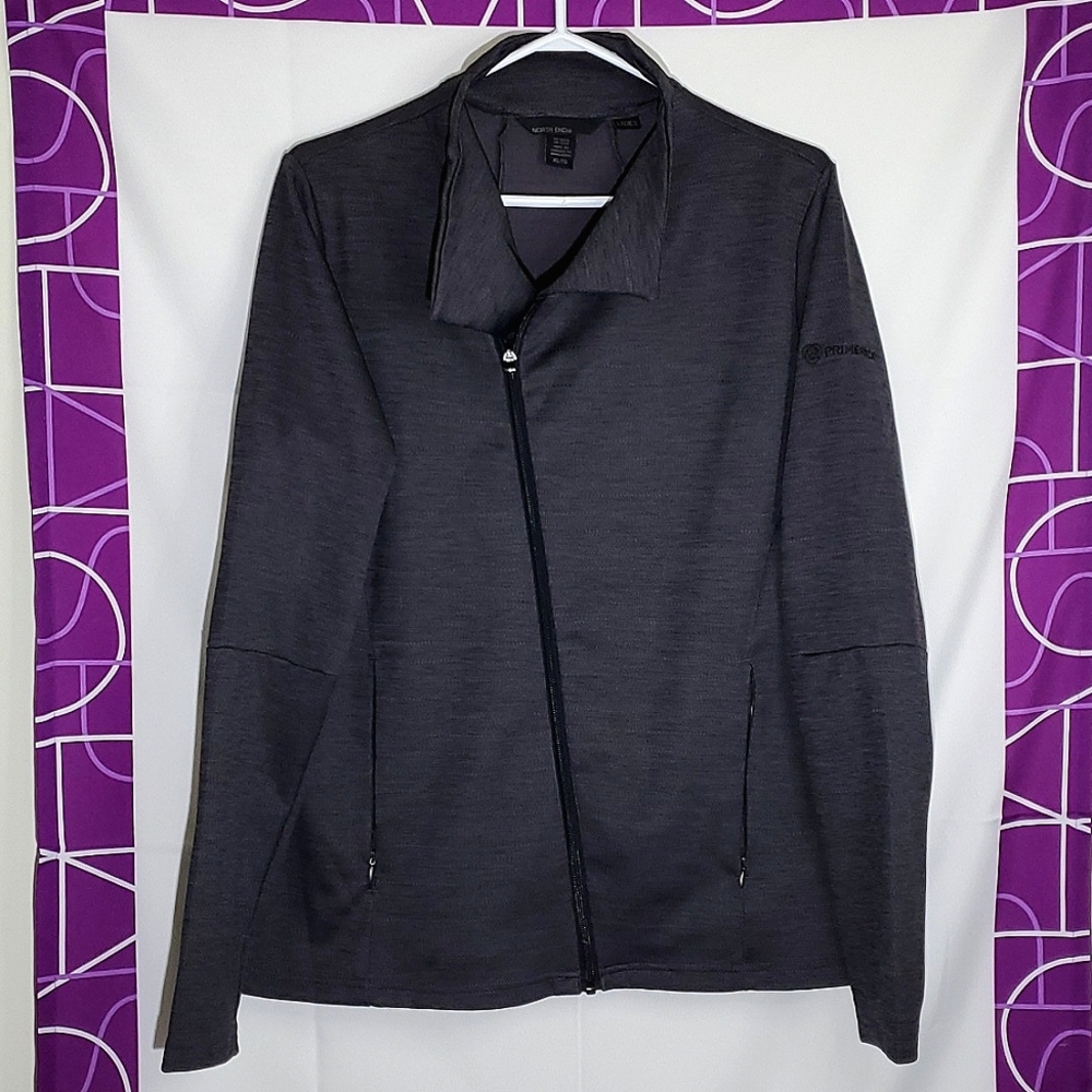 North End "Primerica" Logo'd Ladies Amplify Melange Jacket - XLarge